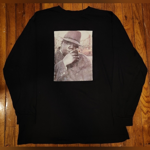 Notorious B.I.G Black Long Sleeve Shirt - Picture 1 of 4